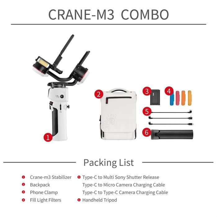 ZHIYUN CRANE M3 Combo | Chính Hãng